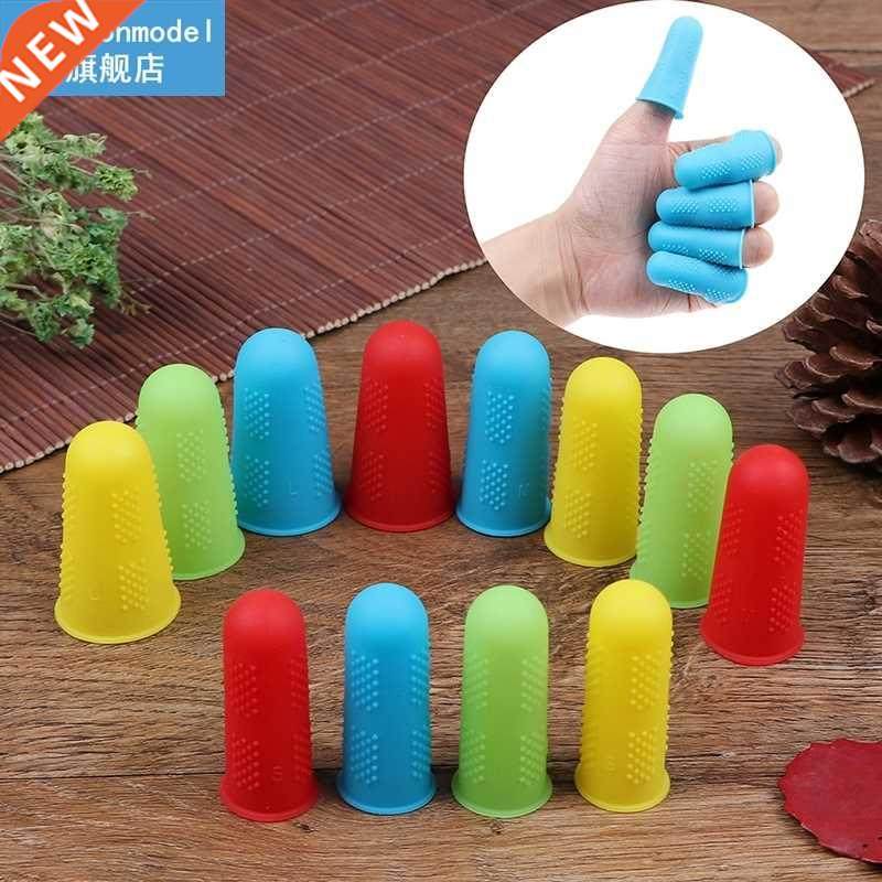 5pcs Silicone Finger Protector Sleeve Cover nti-cut Het Re