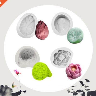 Lotus Flower Silicone Mold  Cake Fondant Mould Soft Candy