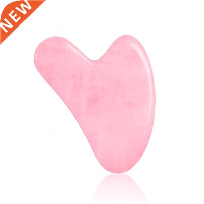 Natural Jade Guasha Stone Board Massage Rose Quartz Guasha P