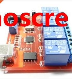 4-way 12V computer USB control switch drive free relay modul