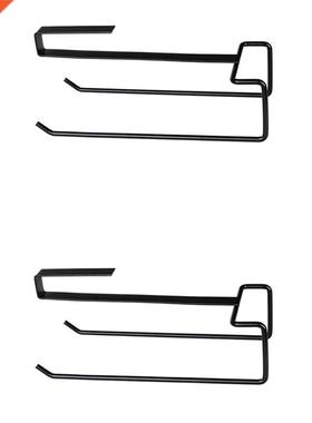 2Pcs Kitchen Under Shelf Storage Rack Cupboard Tissue Paper