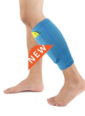 1 Pair Football Shin Guards With Pocket Practical Leg Sleeve