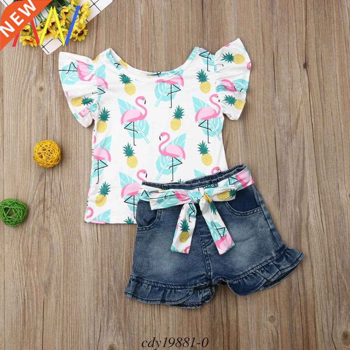 t-shirt baby girls jeans pants shorts clothes for kids girl