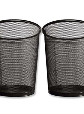 Round Mesh Trash Can, Metal Open Top Trash Basket, Sutable