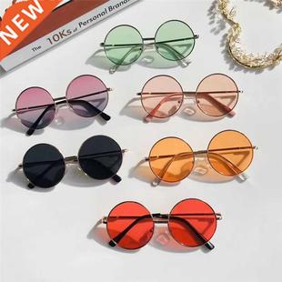Retro Metal Kids Child Summ Sunglasses Cute Frame New Round