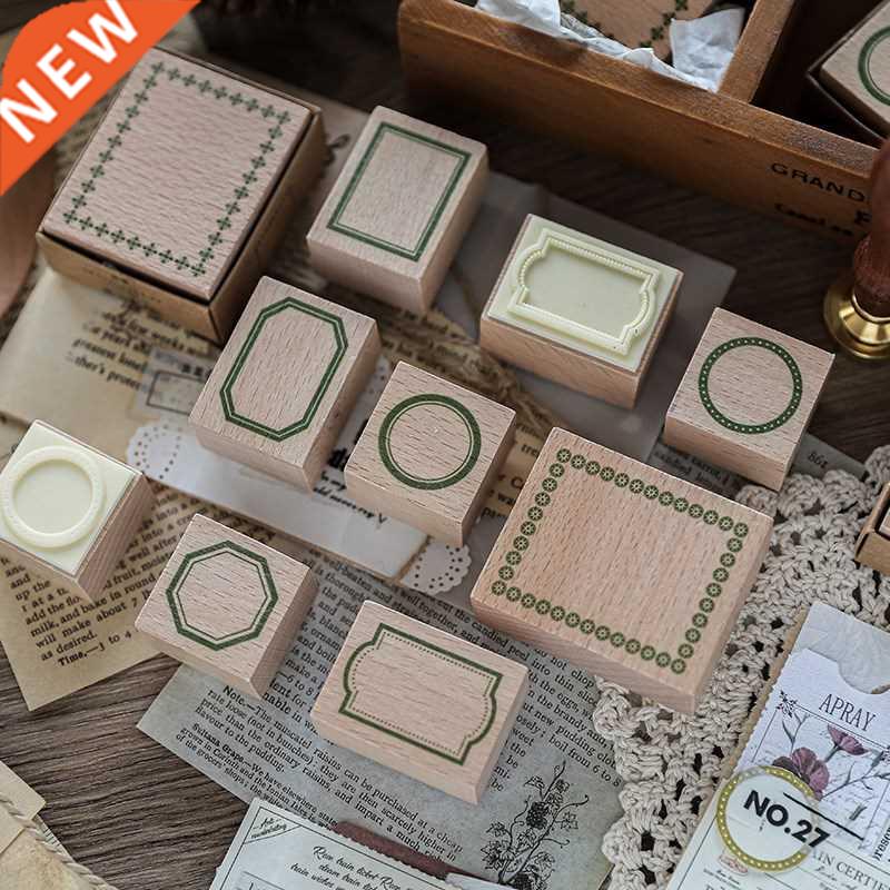 Yoofun 8 Designs INS style Vintage frame series stamp DIY w