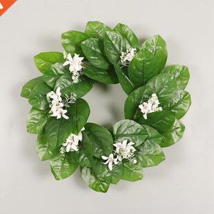 Wreath Magnolia Cherry Blossom Wreath Home Christmas Indoor