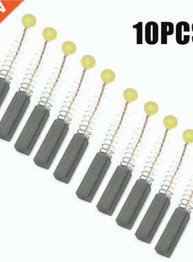 10 Pcs Set Power Tool Motor Coal Brushes Feathered 6x6x20mm
