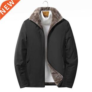 Warm Quality Jackets Fur High Men Windbreaker Fleece Thick