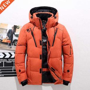 Duck Puff Men Thick Parka Down White Coat Jacket Warm Winter