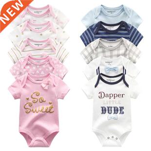 2021 5PCS/Lot Baby Boys Clothes Unicorn Girls Clothing Bodys