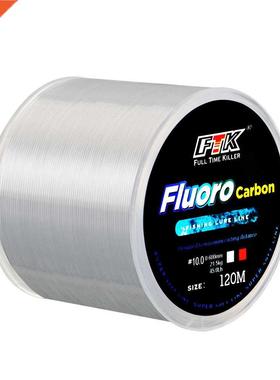 Línea de pesca con revestimiento de fluorocarbono, 12