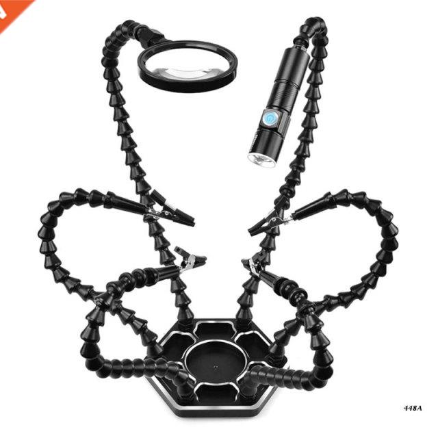 Soldering Iron Tip Cleaner Holder w/ 6 Flexible Arms for Sol