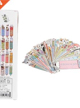 0 Pcs Cat in Book Bookmark Paper Cartoon Animals Bookmark P