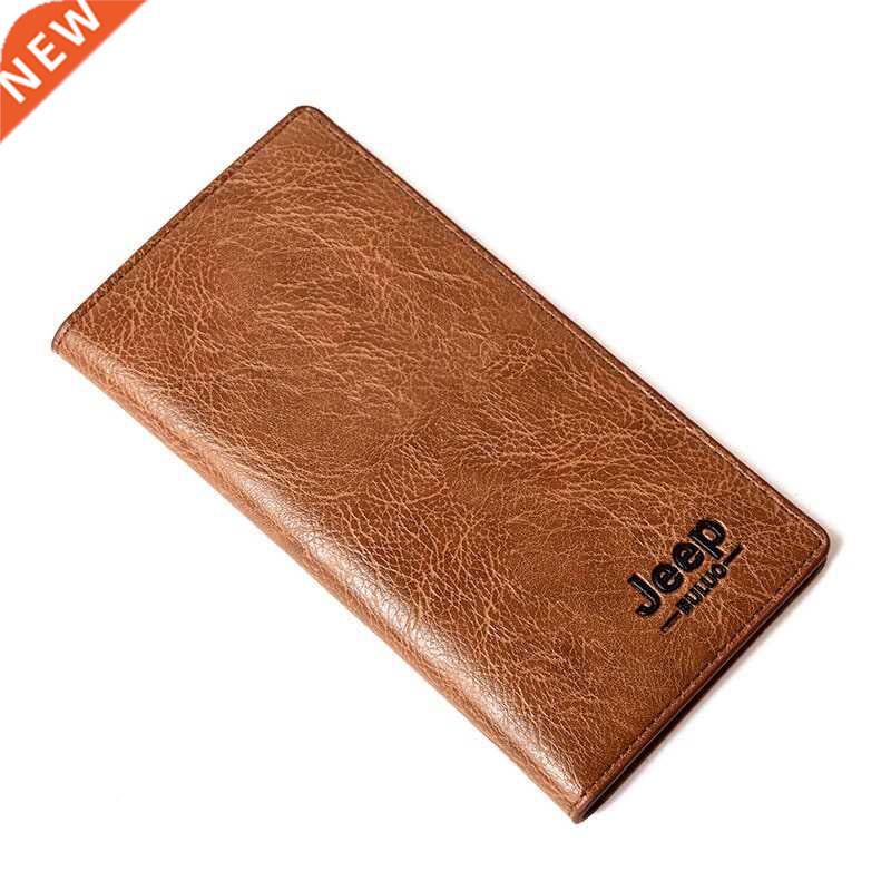 Top Men Long Money Wallet Money Clip Men Wallets Business Br