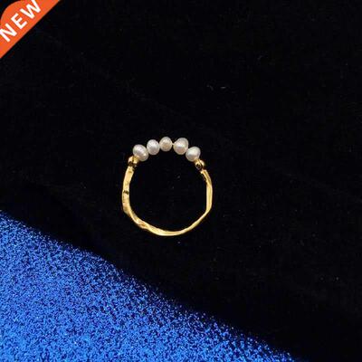 Original Design Handmade Pearl Rings White Baroque Freshwat