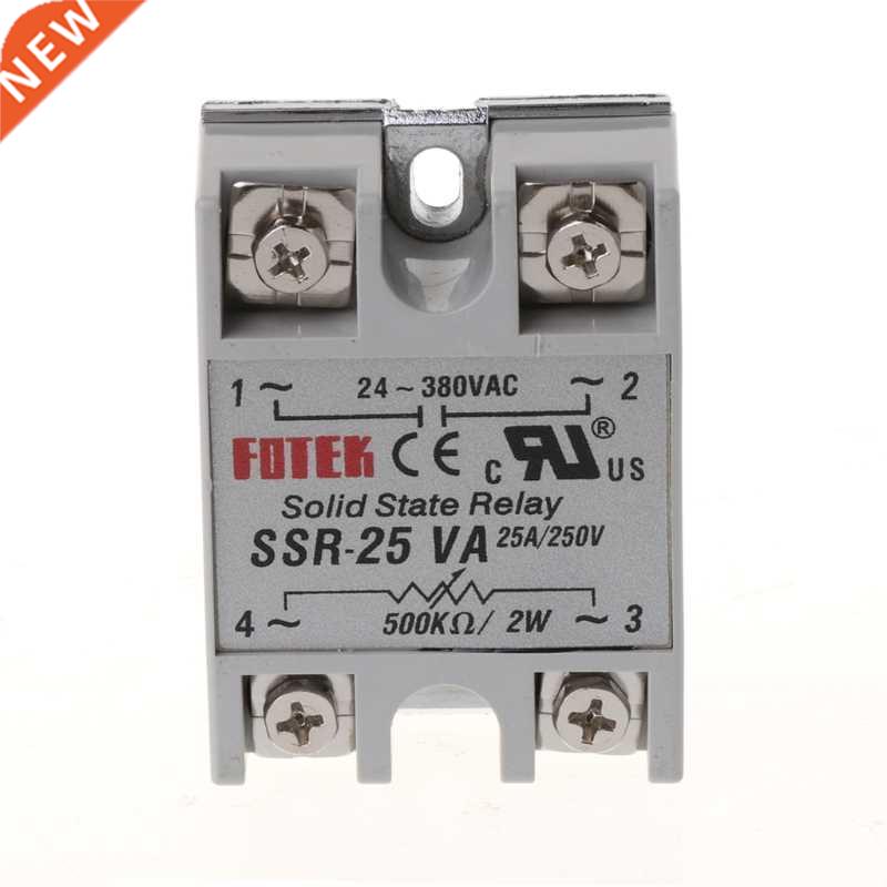 24V-380V SSR-25VA 25A DC-AC Solid State Relay Module For Con
