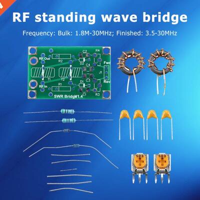 1.8M-30MHz/3.5-30MHz RF SWR Standing Wave Ratio Bridge Radio