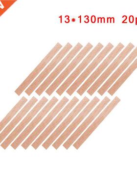 20 PCS Handmade Candle Wood Wick with Sustainer Tab Wax Wick
