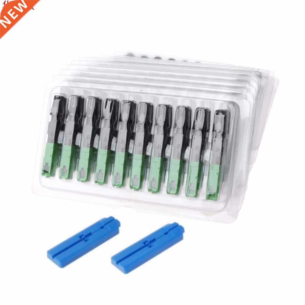100 Pcs SC/APC Optical Fa Connector Ear Adapter Fiber Embe