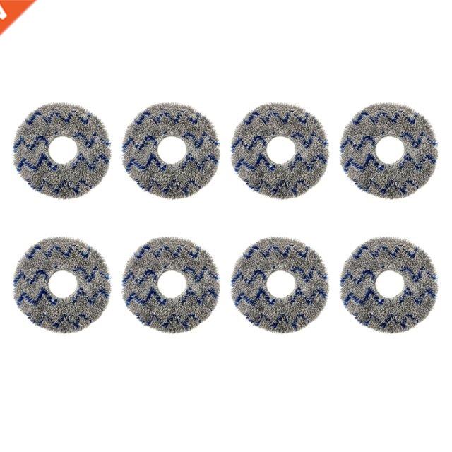 8 Pcs Mop Cloth Pads Replacement Parts for ECOVACS T10 X1 Tu
