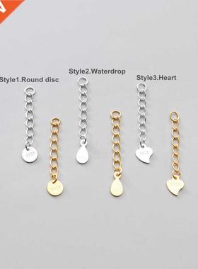 Lo ina S925 Sterling Silver Tail Chains 6pcs/lot cm/5cm Wit
