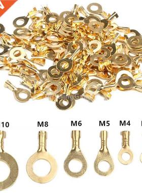 100/150PCS Ring Cable Lugs Terminals Assorted Naked Non-insu