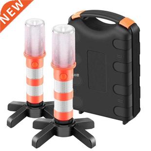 2PCS LED Portable Lamp Road Security Flashing Flash Flare St