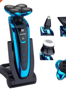 Washable rotary electric Shaver Rechargeable male shaving ma
