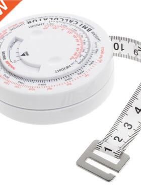 BMI Body Mass Index Retractable Tape 150cm Measure Calculato