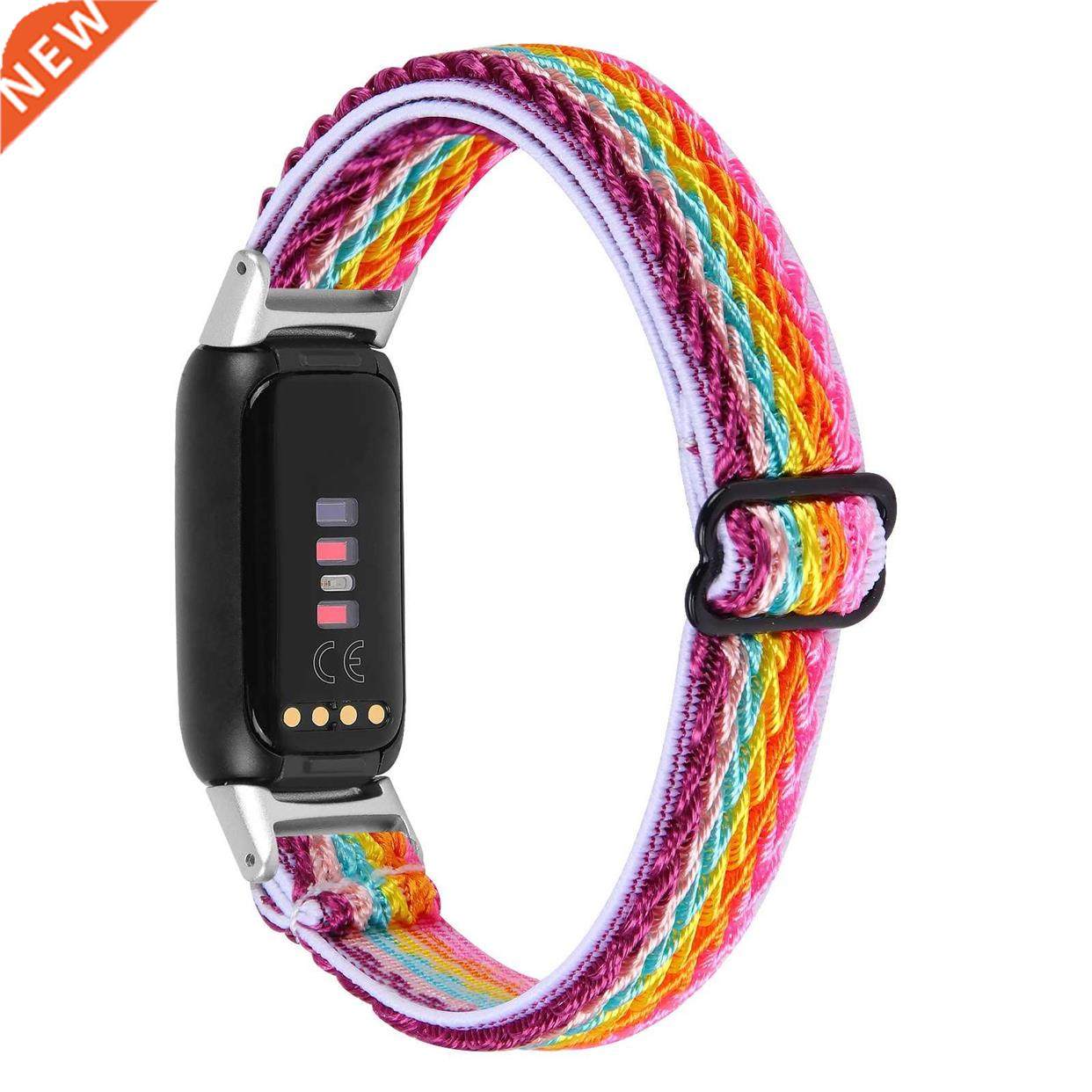 Nylon Strap For Fitbit Luxe Watchstrap Adjustable Elastic Br