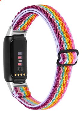 Nylon Strap For Fitbit Luxe Watchstrap Adjustable Elastic Br