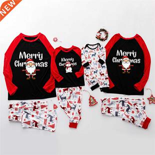 Christmas Family Matching Pajamas Set 2022 Xmas Santa Stitch