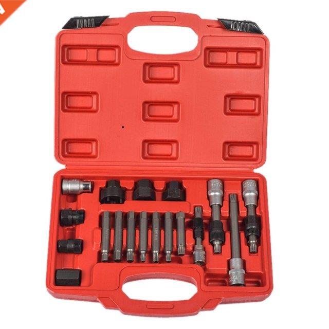 18Pcs Alternator Repair Tool of Alternator Freewheel Pulley