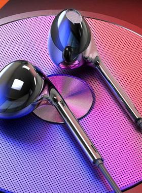 Quad-core Stereo .5mm Wired Contr Earphone Headset Headph