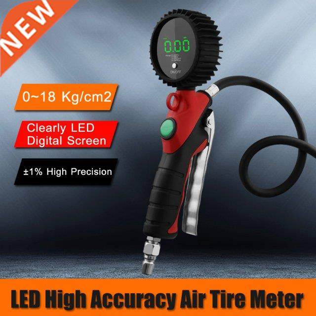 Handheld High Accuracy LED Digital Car Pressure Gauge Portab