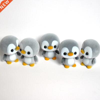 5.5CM Super Kawaii Flocking Penguin Doll Mini Cute Action F