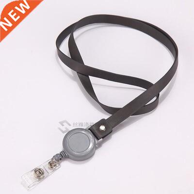 *1pc Retractable P Leather Lanyard Neck Strap Nurse Badge Ho