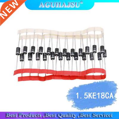 20PCS TVS diode 1.5KE18CA 1.5KE15CA P6KE18A P6KE200A DO-27
