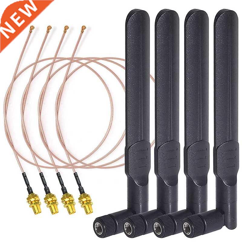 Dual Band WiFi 2.4GHz 5GHz 5.8GHz 8DBi RP-SMA Male Antenna 2