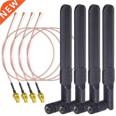 Dual Band WiFi 2.4GHz 5GHz 5.8GHz 8DBi RP-SMA Male Antenna 2