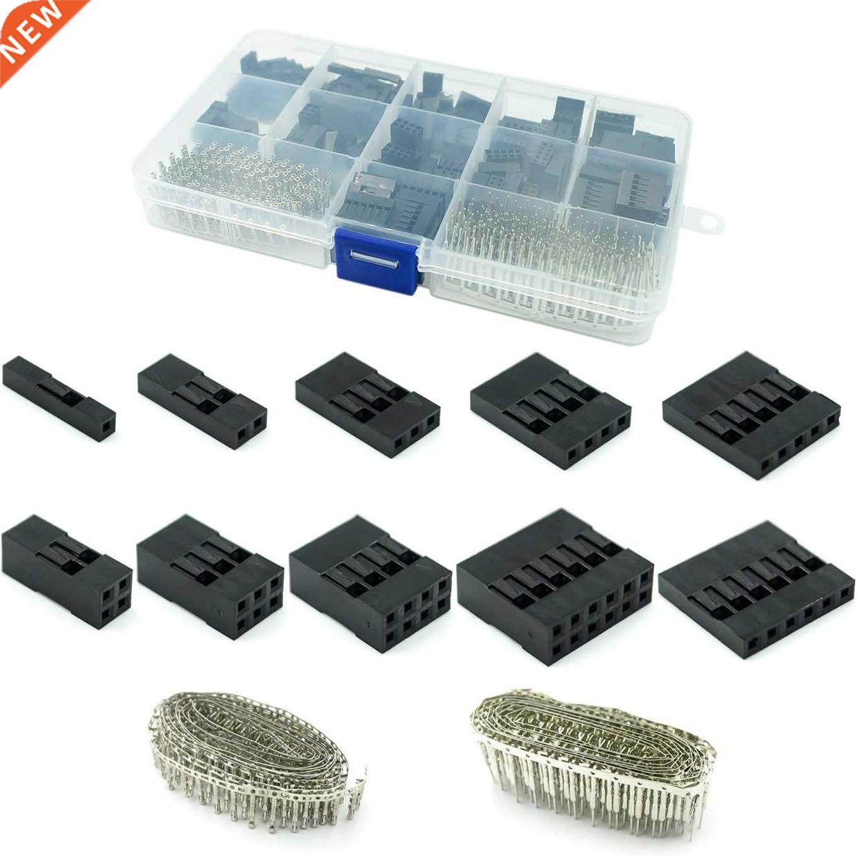 620pcs Dupont Connector 2.54mm, Dupont Cable Jumper Wire Pin