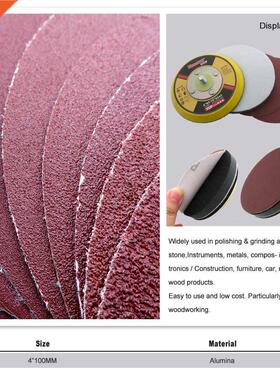 20Pcs 1/2//4/5 Inch Hook & Loop Sanding Discs Aluminium