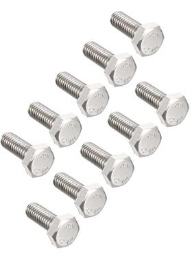M6 Thred 16mm 304 Stinless Steel Hex Screws Bolts 10pcs