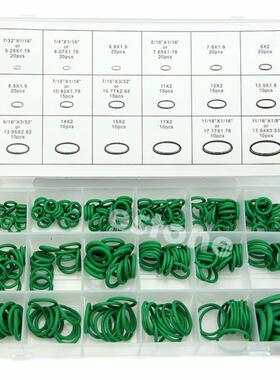 Green 270Pcs 18 Sizes O-ring Kit Metric O ring Sels Nitrile