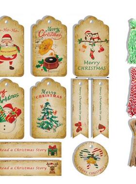 150 PCS Christmas Gift Tags Kraft Paper Name Tags Hang Label
