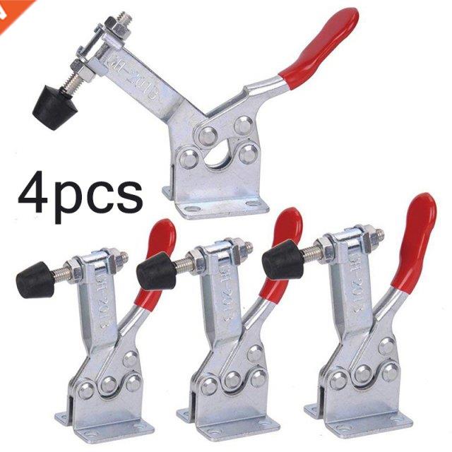 4 PCS Antislip Covered Hand Tool Toggle Clamp Horizontal Cla