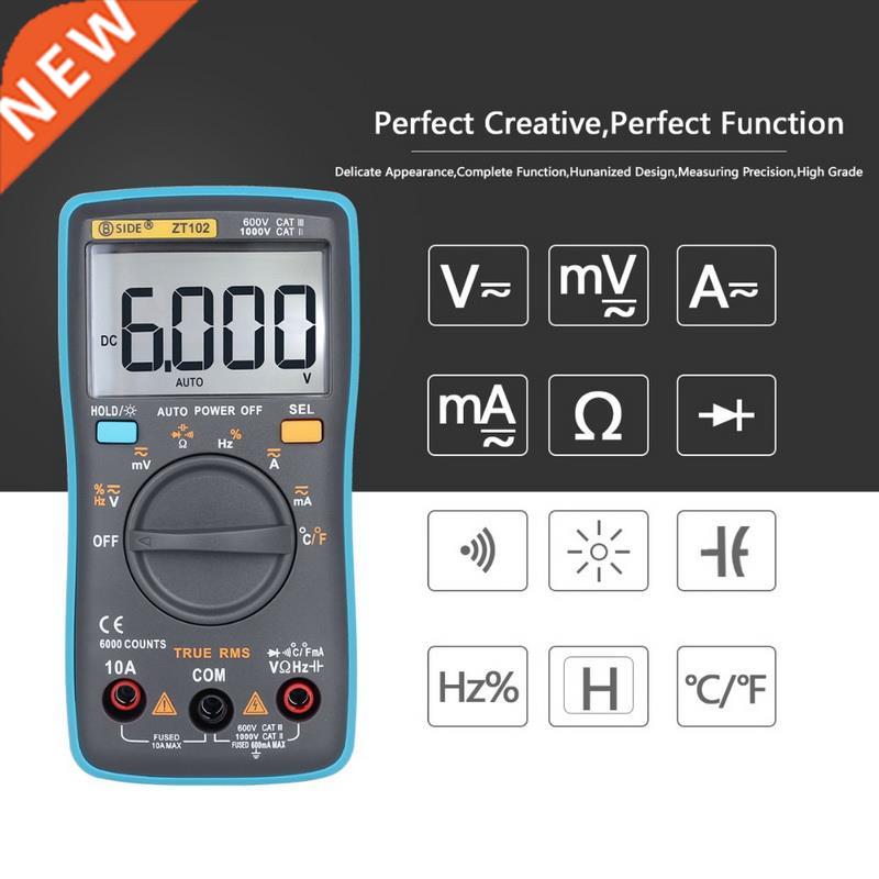 1Pcs ZT Digital Multimeters Portable AC/DC Ammeter Voltmeter