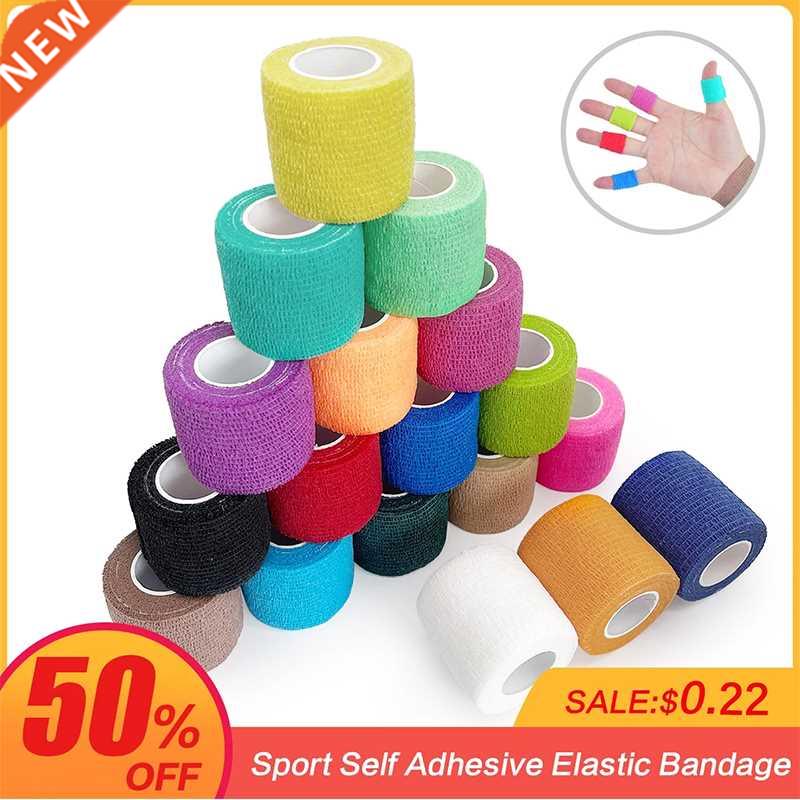 1 Pcs4.5m Colorful Sport Self Adhesive Elastic Bandage Wrap
