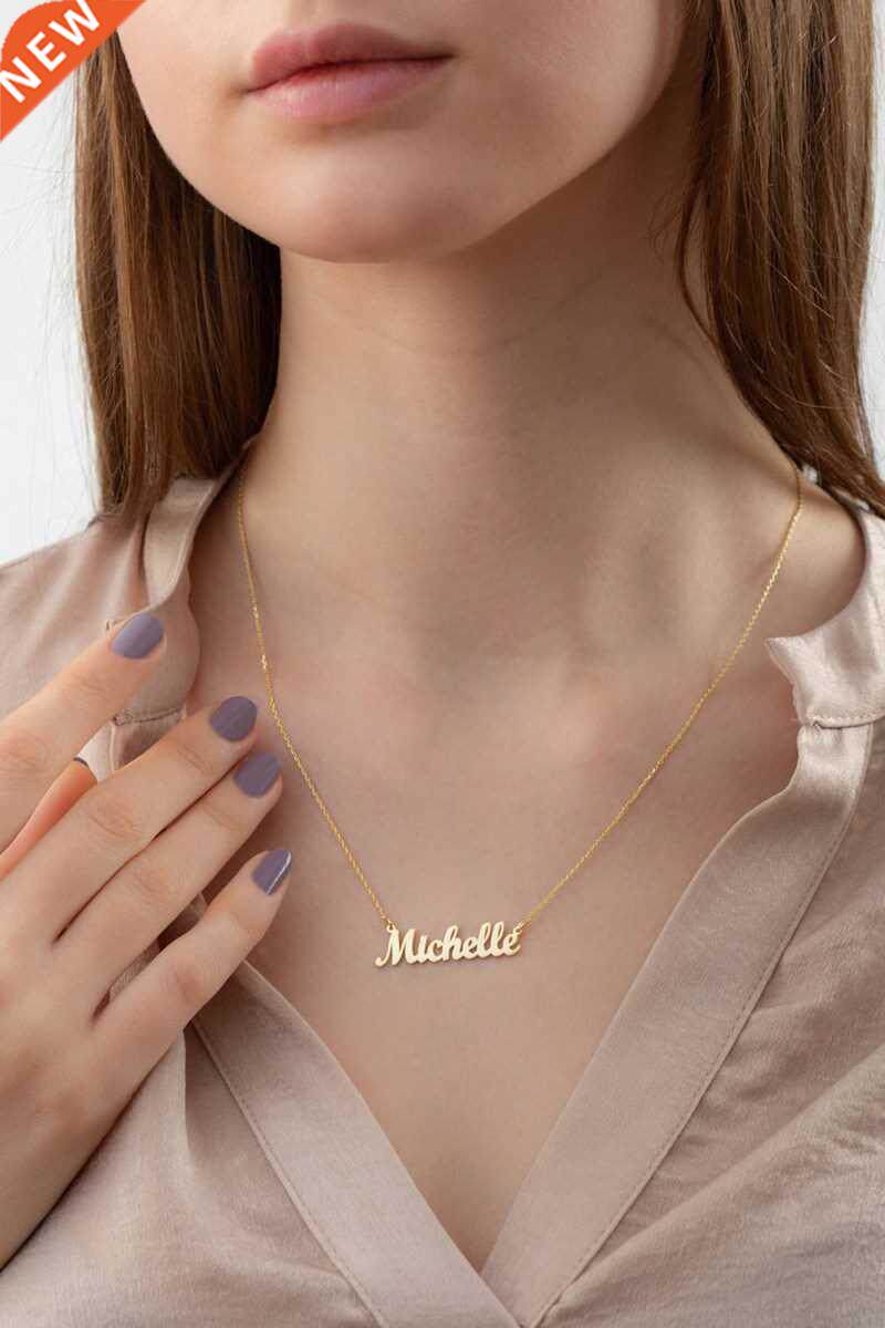 sherman private custom stainless steel name necklace persona